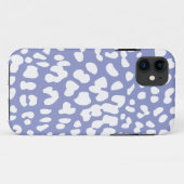 Violet and White Leopard Print iPhone 6 Hoesje (Achterkant (horizontaal))