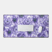Violet anemonbloem waterverf patroon bureaumat (Keyboard & Muis)