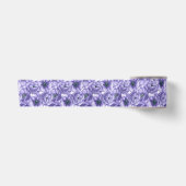 Violet anemonbloem waterverf patroon satijnen lint (Voorkant)