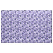 Violet anemonbloem waterverf patroon stof (Fat Quarter)