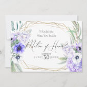 Violet Anemones zal je mijn matroos van eer zijn Kaart (Voorkant)