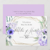 Violet Anemones zal je mijn matroos van eer zijn Kaart (Voorkant / Achterkant)