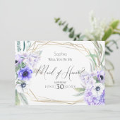 Violet Anemones zal je zijn mijn dienstmeisje Kaart (Staand voorkant)