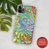 Violet Aqua Turquoise Oranje roze retrofilmpjes Case-Mate iPhone Case