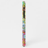 Violet Aqua Turquoise Oranje roze retrofilmpjes iPhone Hoesje (Linkerkant)