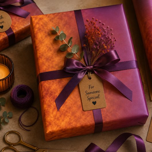 Violet Asfall Inpakpapier Vel