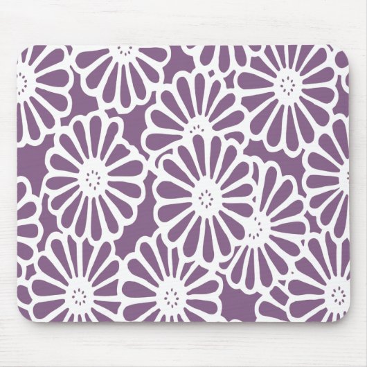 Violet Asian Moods Floral Muismat (Voorkant)