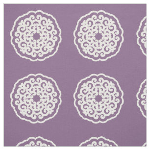 Violet Asian Moods Mandalla ~ small patroon Stof