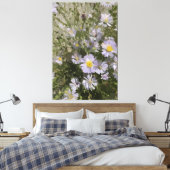 Violet Asters Canvas Afdruk (Insitu (Slaapkamer))