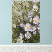 Violet Asters Canvas Afdruk (Insitu (Houten vloer))