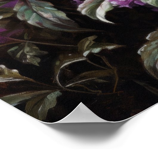 Violet Astilbe Flowers Art Print Poster (Hoek)