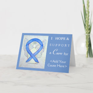 Violet Awareness Ribbon Angel Art Wenskaarten Kaart