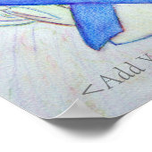 Violet Awareness Ribbon Guardian Angel Print (Hoek)