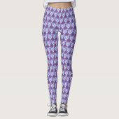 Violet Awareness Ribbon Hope & Cure Angel Leggings (Voorkant)