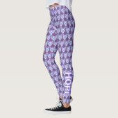Violet Awareness Ribbon Hope & Cure Angel Leggings (Links)
