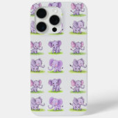 Violet Baby Elephant iPhone/iPad Case (Achterkant)
