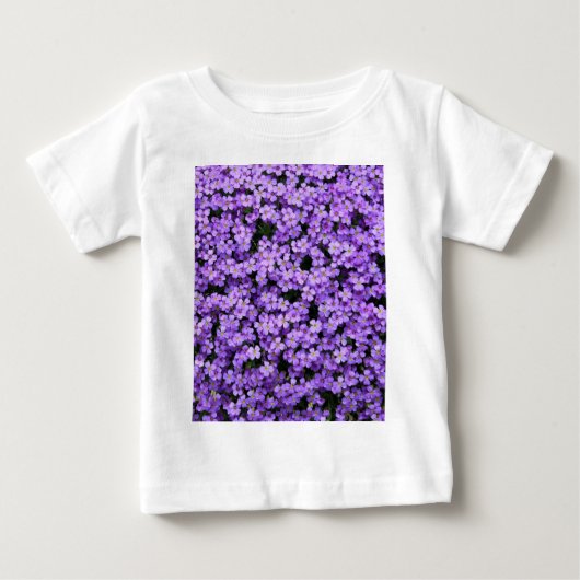 Violet Baby T-Shirt Violet Flowers (Voorkant)