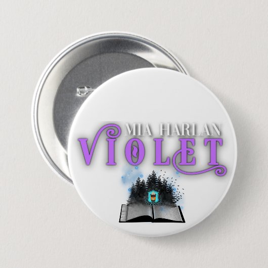 Violet Badge Ronde Button 7,6 Cm (Voorkant /achterkant)