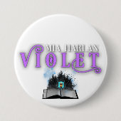 Violet Badge Ronde Button 7,6 Cm (Voorkant)