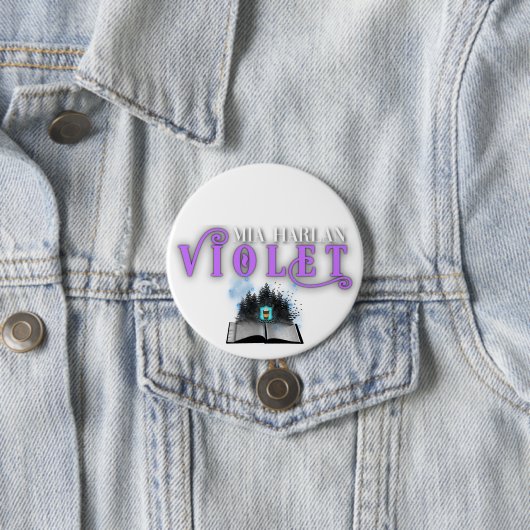 Violet Badge Ronde Button 7,6 Cm (In situ)