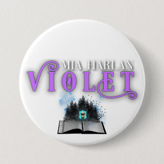 Violet Badge Ronde Button 7,6 Cm