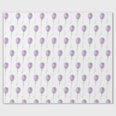 Violet balloon Gift Wrapping Paper - Cadeaupapier (Vlak)
