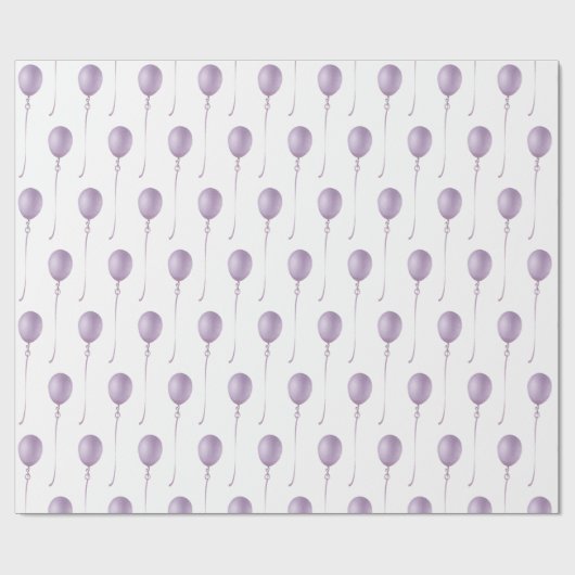 Violet balloon Gift Wrapping Paper - Cadeaupapier (Vlak)