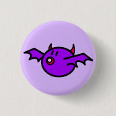 Violet Bat Ronde Button 3,2 Cm (Voorkant)