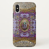 Violet-Baylphine, prachtig monogram Case-Mate iPhone Case (Achterkant)