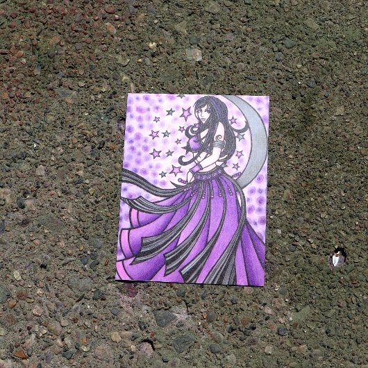 Violet Belly Dancer Briefkaart