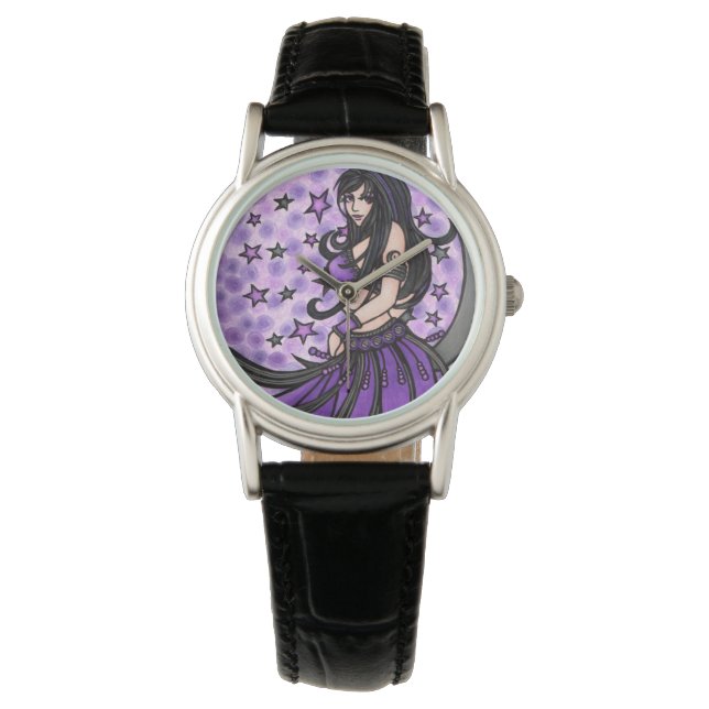 Violet Belly Dancer  Horloge (Voorkant)