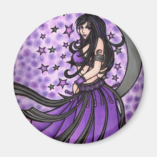 Violet Belly Dancer Magneet (Voorkant)