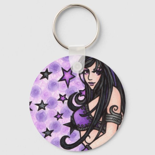 Violet Belly Dancer Sleutelhanger (Voorkant)