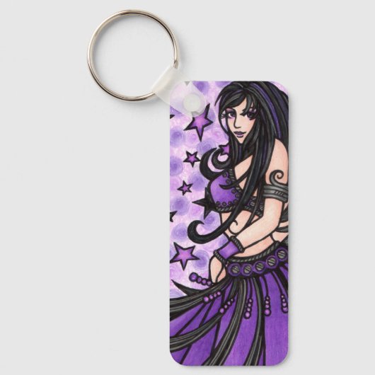 Violet Belly Dancer Sleutelhanger (Voorkant)