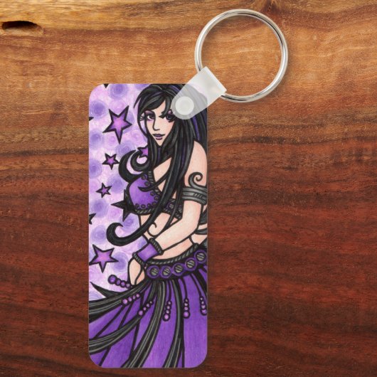 Violet Belly Dancer Sleutelhanger (Achterkant)