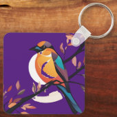 Violet Birdie Pendant Sleutelhanger (Achterkant)