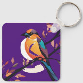 Violet Birdie Pendant Sleutelhanger (Achterkant)