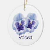 Violet Birth Month Flower FEBRUARY Name & Year Keramisch Ornament (Links)