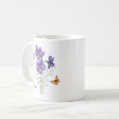 Violet Birth Month Flower Koffiemok (Voorkant links)