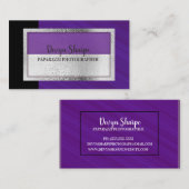 Violet Black en Silver Paparazzi Fotografie Visitekaartje (Voorkant / Achterkant)