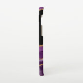 Violet Black Marmer Agate Glam Golden Glitter Samsung Galaxy Hoesje (Linkerkant)