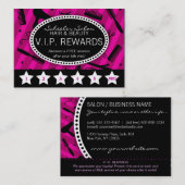 Violet & Black Salon Loyaliteit Klantenkaartje (Voorkant / Achterkant)