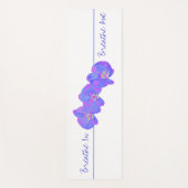 Violet blauwe orchideeën - inademen. Ademhaling Yogamat (Voorkant)