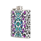  Violet Blauwgroen luipaard Ervaar Heupfles (Links)