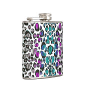  Violet Blauwgroen luipaard Ervaar Heupfles (Rechts)