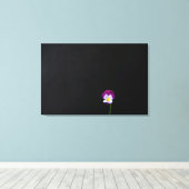 Violet Bloem 36x24 (90x60cm) waccna Canvas Afdruk (Insitu (Houten vloer))
