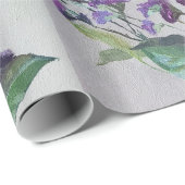 Violet bloem wrapping papier (Rol Hoek)
