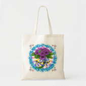 Violet bloemen Bouquet Tote Bag (Voorkant)