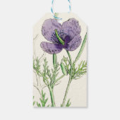 Violet Bloemen Bruiloft Dank u Favor Gift Label Cadeaulabel (Achterkant)