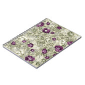 Violet bloemen design notitieboek (Linkerzijde)